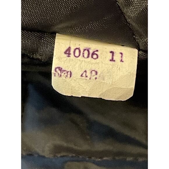 VINTAGE Fox Knapp Pea Coat Mens 42 Black Double Breasted Quilt Lined Made in USA - Picture 6 of 13